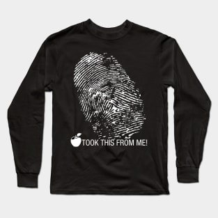 Fingerprint Quote Long Sleeve T-Shirt